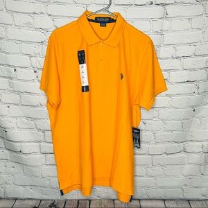 🆕 U.S. Polo Assn. Mens Regular Fit Short Sleeve Polo Shirt (Large)